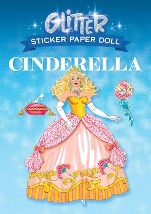 Glitter Cinderella Sticker Paper Doll