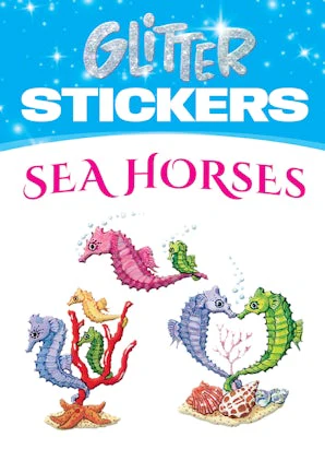Glitter Sea Horses Stickers