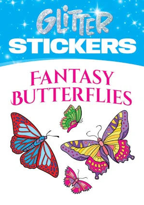 Glitter Fantasy Butterflies Stickers