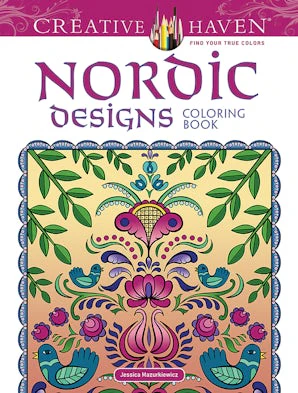 Creative Haven Deluxe Edition Nordic Designs Coloring Book
