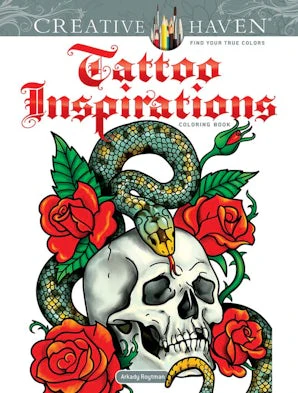 Creative Haven Tattoo Inspirations Coloring Book
