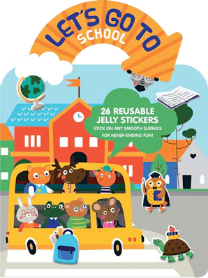 Let's Go to School Jelly Sticker Activity Book