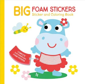 Big Foam Stickers: Sticker & Coloring Book (Hippo & Friends)